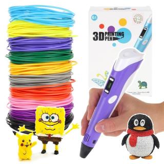 Długopis 3D Pen Zestaw Wkłady 55 Metrów fiolet