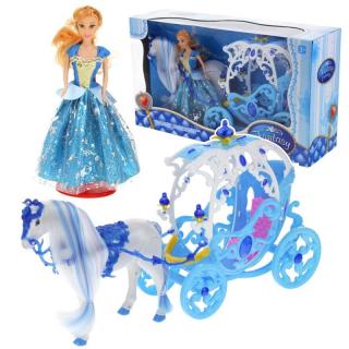 Kareta Karoca Lalka Księżniczka Koń Chodzi Frozen