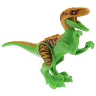 Klocki Konstrukcyjne Dinozaury - zielono-brązowy