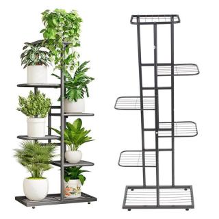 Kwietnik Metalowy Stojak na Kwiaty Rośliny Regał Stojący 6 Półek 105 cm