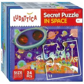 Ludattica Sekretne Puzzle w Kosmosie Puzzle 24 el.