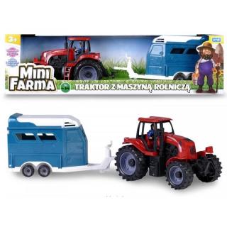Mini Farma Traktor z Maszyną Rolniczą z Przyczepką