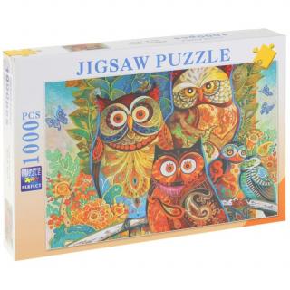 Puzzle 1000 el. Sowy na Drzewie Zwierzęta Ptaki