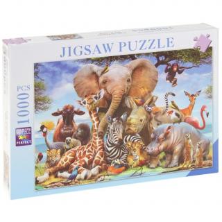 Puzzle 1000 el. Zwierzęta Świata Safari Afryka