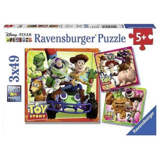 Ravensburger Puzzle 3x49 Toy Story Historia 080380