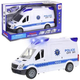 Samochód Policyjny Policja Auto Van - Niebieski