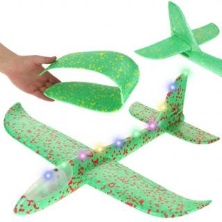 Samolot Styropianowy Szybowiec Rzutka - zielony