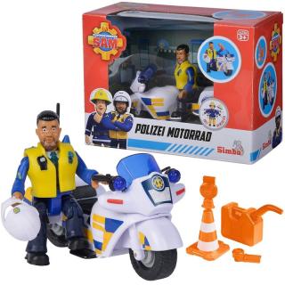 Simba Strażak Sam Motor Policyjny Figurka Malcolma