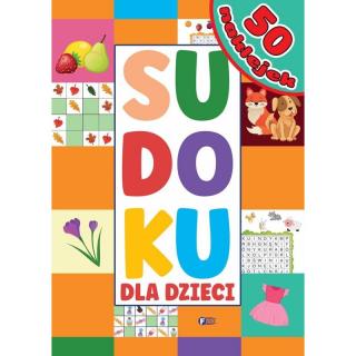 Sudoku dla Dzieci Zagadki Łamigłówki + Naklejki