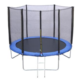 Trampolina Ogrodowa dla Dzieci Drabinka 252cm 8FT