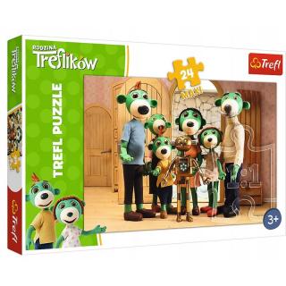 Trefl Puzzle 24 Maxi Rodzina Treflików 14254