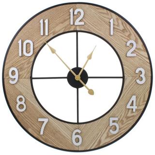 Zegar Ścienny 60 cm Metalowy Wiszący Vintage na Ścianę Loft