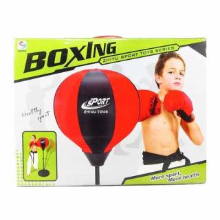 Zestaw Bokser Boxing Gruszka Worek Rękawice 126 cm