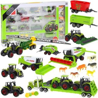 Zestaw Pojazdów Rolniczych Ciągnik Traktor Kombajn