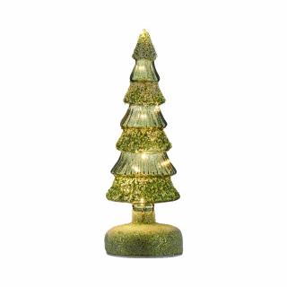 Choinka LED zielona Lampion szklany 26,5 cm