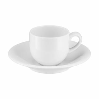 Filiżanka do espresso 100 ml porcelanowa ze spodkiem PLUS WHITE