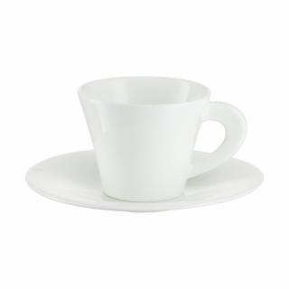 Filiżanka do espresso porcelanowa 100 ml ze spodkiem NAOMI WHITE