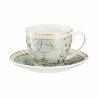 Filiżanka porcelanowa 240 ml ze spodkiem NORIKO GREEN