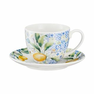 Filiżanka ze spodkiem porcelanowa 240 ml LIMONETTI