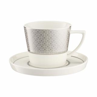 Filiżanka ze spodkiem porcelanowa 240 ml SHIRO