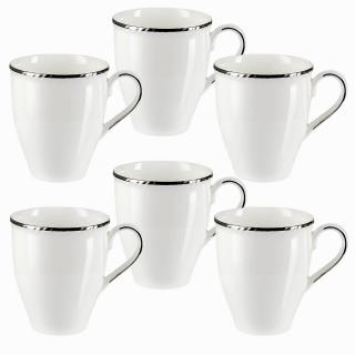 Zestaw kubków porcelanowych 450 ml 6 sztuk FLORIAN