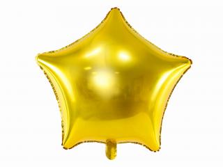 Balon foliowy złota  Gwiazda -1 szt *