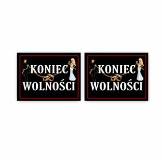 Naklejki na buty - Koniec Wolności - 2 szt.