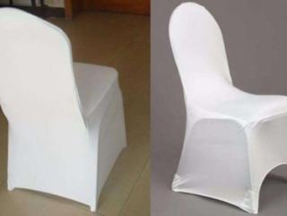 Pokrowce na krzesła - biały kolor - 1 szt.