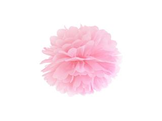 Pompon papierowy, jasny różowy - 25 cm - 1 szt.