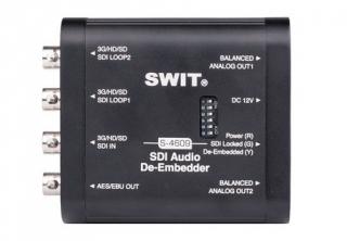 SWIT S-4609 | Wytrzymały de-embedder audio SDI