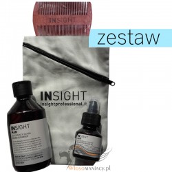 Insight Man Zestaw Brodacza Płyn do Mycia Brody + Multifunkcyjny Olejek + Grzebień + Torba Zapinana