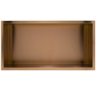 BALNEO Wall – Box ONE Copper Półka wnękowa z kołnierzem 60x30x10cm Miedż OB-CO4