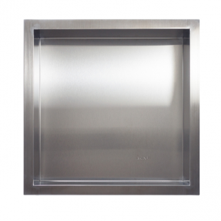 BALNEO Wall - Box ONE Półka wnękowa z kołnierzem 30x30x10 Inox OB-IN2