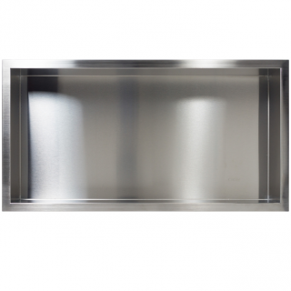 BALNEO Wall – Box ONE Półka wnękowa z kołnierzem 60x30x10 Inox OB-IN4