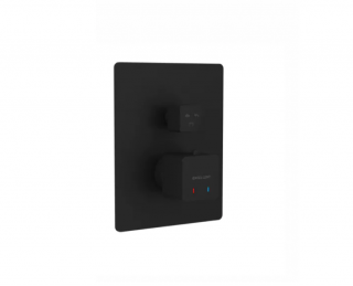 EXCELLENT KERIA BLACK bateria prysznicowa termostatyczna podtynkowa 3-wyjściowa czarna AREX.2048BL