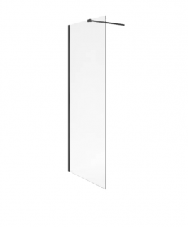 EXCELLENT VIDOQ BL ścianka prysznicowa typu WALK-IN 100x200cm szkło/czarna KAEX.1506.1000.LP.BL