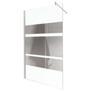 KERRA FLASH 100 ścianka prysznicowa typu Walk-In 100x200cm szkło pasy lustrzane