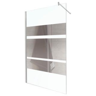 KERRA FLASH 120 ścianka prysznicowa typu Walk-In 120x200cm szkło pasy lustrzane