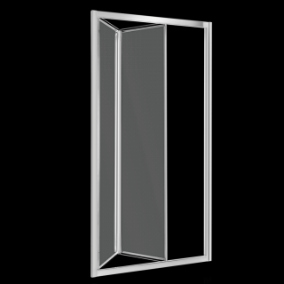 KERRA HARMONY drzwi prysznicowe harmonijkowe 100x195cm szkło/chrom HARMONY100