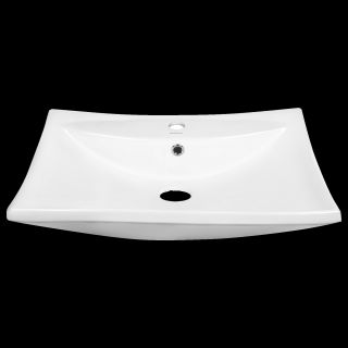 KERRA KR-721 umywalka nablatowa 60x43cm biała
