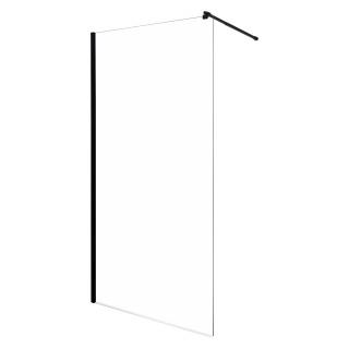 KERRA LINE 100BL ścianka prysznicowa typu Walk-In szkło czarny profil 100x200cm
