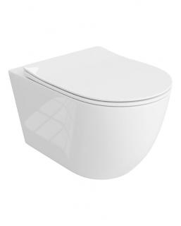 LAVITA SINTO GRANDE miska wc ceramiczna podwieszana 55x36cm +deska w/op biała