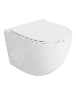 LAVITA SINTO miska wc ceramiczna podwieszana 49x36cm +deska w/op biała