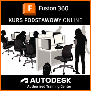 Fusion 360 - kurs podstawowy z elementami druku 3D online