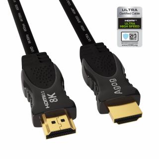 Kabel CERTYFIKOWANY PREMIUM przewód HDMI 2.1 ULTRA  HIGH  SPEED HDMI 8K 60Hz 4k@120Hz , eARC, HDR Agog X-90 1,5m