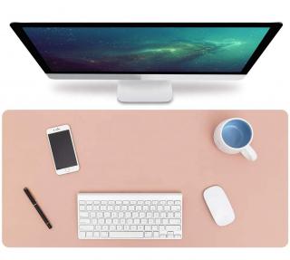 Podkładka mata ochronna na biurko stolik pod mysz klawiature wodoodporna laptopa DUŻA mata 90x45cm Różowa