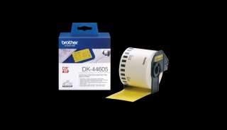 BROTHER DK-44605 Ciągła usuwalna żółta papierowa taśma (62mm x 30.48m)