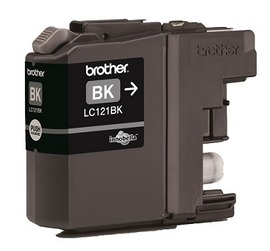 BROTHER  LC121BK  Oryginalny kartridż z atramentem Black do 300 stron