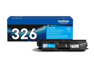 Brother TN-326C - Oryginalny toner Cyan do HL-L8250CDN; HL-L8350CDW. DCP-L8400CDN; DCP-L8450CDW. MFC-L8650CDW; MFC-L8850CDW.