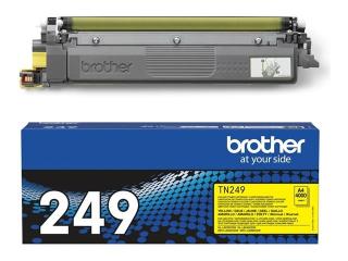 Brother TN249Y | Oryginalny toner YELLOW do 4000 wydruków, zgodnie z normą ISO/IEC 19798